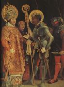 Matthias  Grunewald The Meeting of St Erasmus and St Maurice (mk08) Sweden oil painting artist